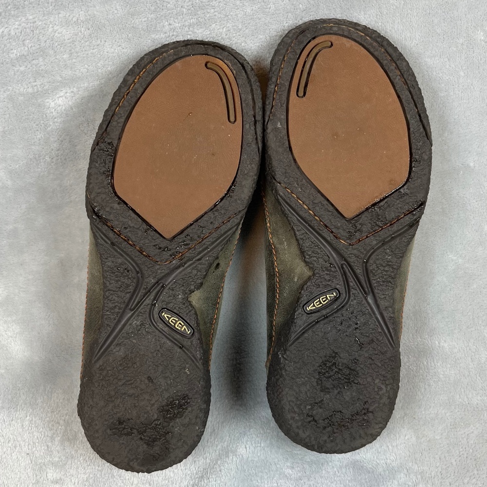 Women's Keen Leather Loafers Slip On Elastic Side US sz 8 - Picture 11 of 14